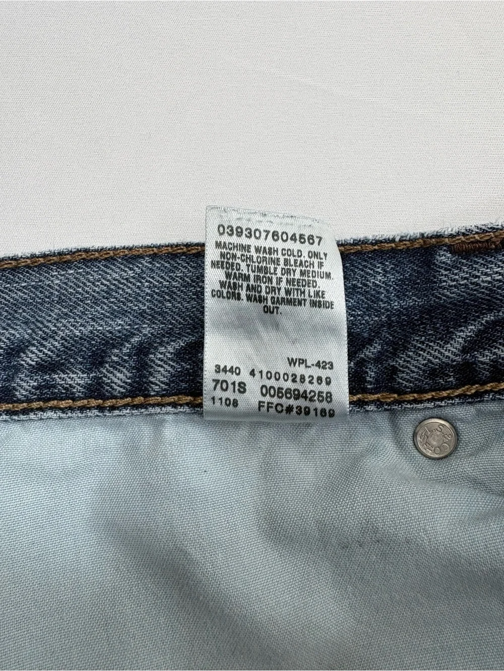 Levi’s 569 Jeans Loose Baggy Wide Leg Grunge Skate Distressed Faded Y2K 33x32